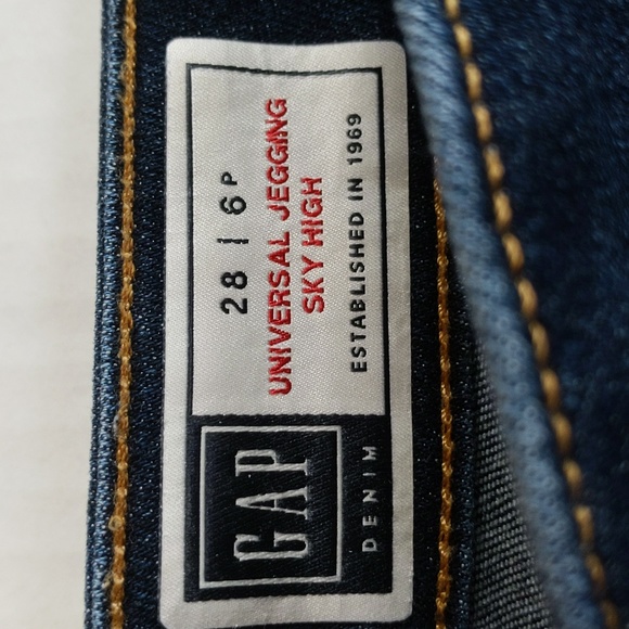 Gap Universal Jegging Sky High Denim Jean 6P / 28  Blue - Picture 2 of 13